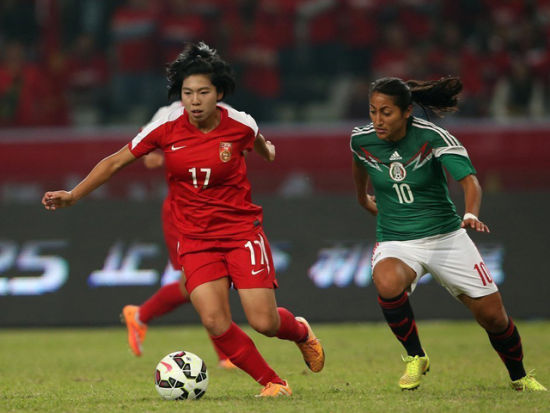 中国女足0-0墨西哥
