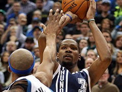 13\/14赛季NBA常规赛 雷霆 115-111 森林狼 赛