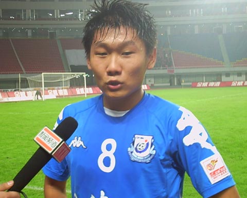 图文-长沙金德2-1河南建业 功臣刘建业侃侃而谈