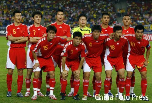 2007亚洲杯足球赛中国国家队5:1狂扫马来西亚