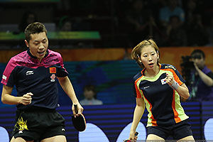 许昕携韩国搭档进混双决赛 - 手机新浪网