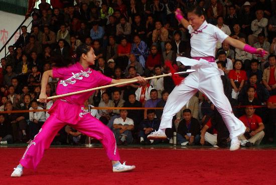 图文-首届全国农民武术大赛落幕 宁夏队员一展