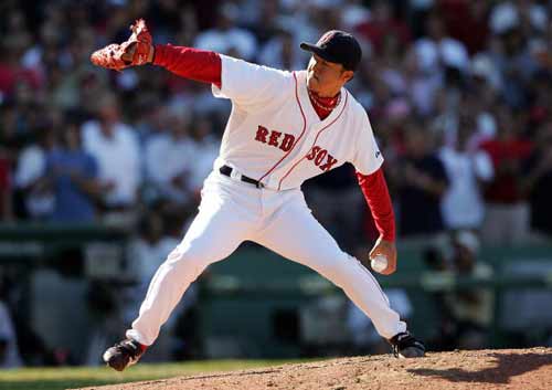 图文-波士顿红袜队11-2胜芝加哥白袜 日本选手