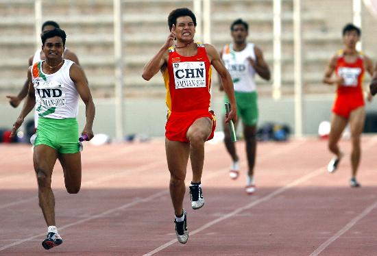 图文-亚洲田径锦标赛 中国获男子4X100米接力