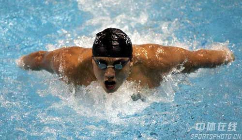 图文-2007中国游泳国际邀请赛男子200米蝶泳