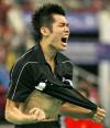 图文-羽毛球世锦赛林丹男单加冕卫冕功成的狮子吼