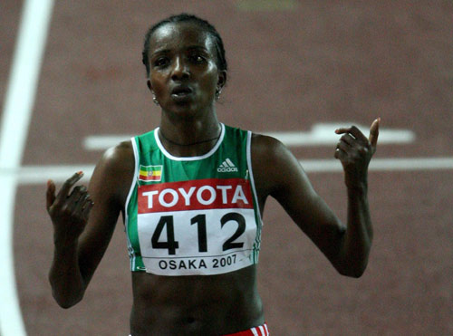 图文-世锦赛女子10000米决赛 迪巴巴卫冕成功