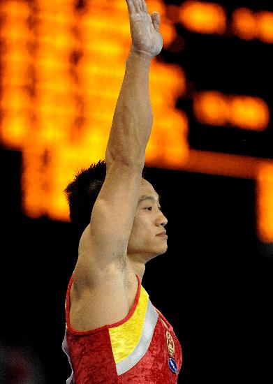 图文-体操世锦赛男子资格赛赛况 中国杨威傲气