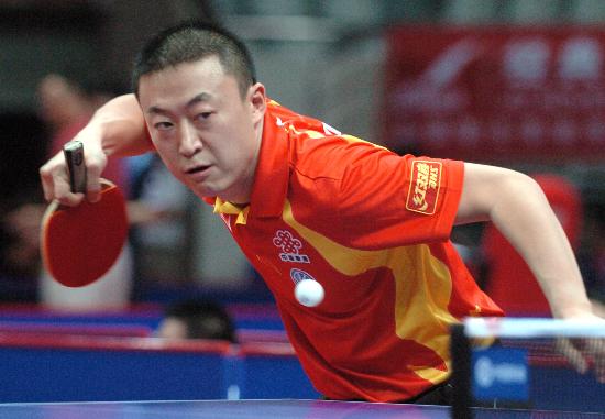 图文-乒乓球亚锦赛中国男团胜印尼 马琳横板之