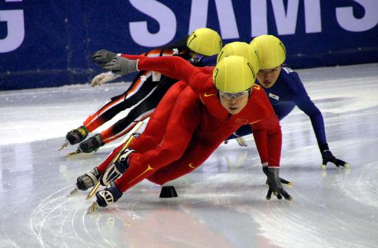 图文-短道速滑世界杯哈尔滨站 王蒙500米比赛封后_综合体育_NIKE新浪竞技风暴_新浪网