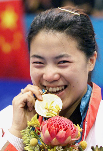 图文-历届奥运会乒乓球女单冠军 悉尼奥运王楠