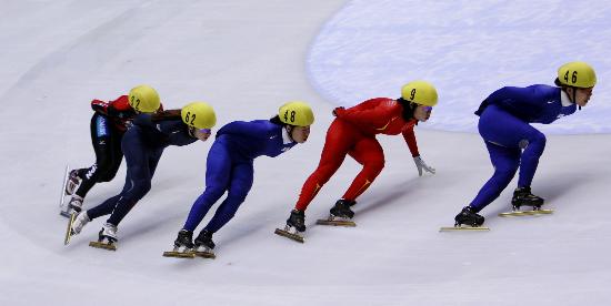 图文-短道速滑世界杯日本站 陈善有女子1500米
