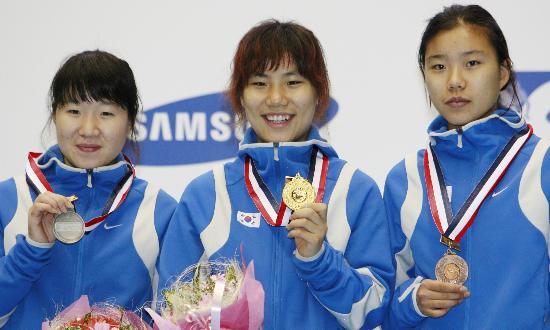 图文-短道速滑世界杯日本站 女子1500米韩国再