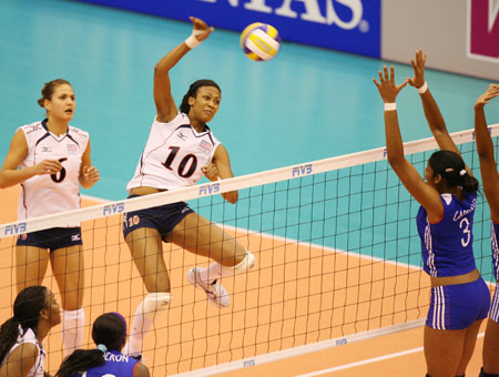 图文-排球世界杯美国女排取两连胜 尝尝我的厉