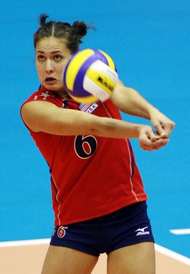 图文-排球世界杯美国胜肯尼亚 洛根表情有些怪