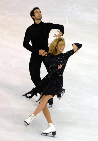 图文-花滑中国杯冰舞自由舞 美女贝尔宾金发飘