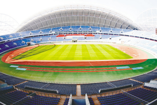 沈阳奥体中心静待奥运会 全套先进设备不惧严