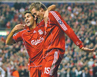 欧冠史上最大比分纪录 利物浦8:0贝希克塔斯_