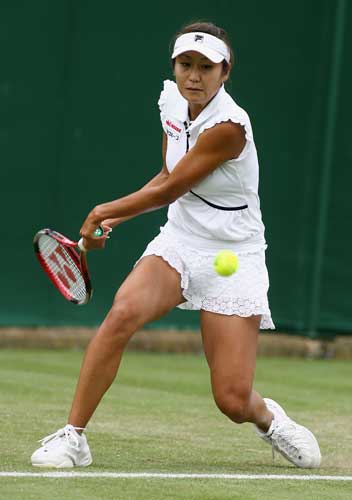 图文-温网女单三日鏖战 森上亚希子不容小觑_