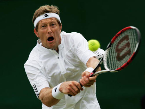 图文-男单伯蒂奇3比1比约克曼 老将年龄写在脸