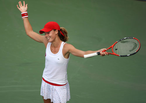 图文-[美网]扬科维奇2-1康内特 输球仍不失幽默