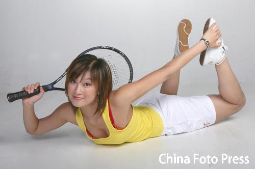 图文-中网宝贝拍摄靓丽写真 完美诠释网球别样