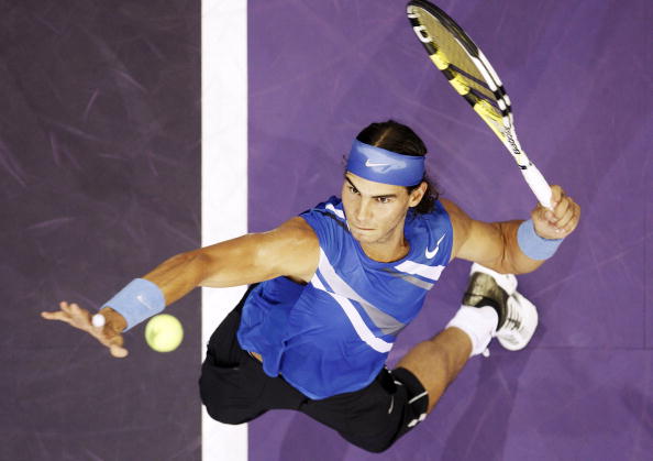 图文-马德里大师赛纳达尔遭纳班横扫 发球缺少