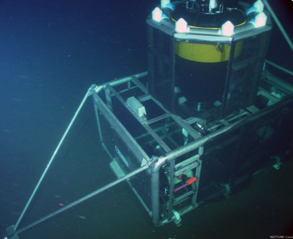 海床停靠点:在垂直分析器系统穿过水柱过程中,所携带