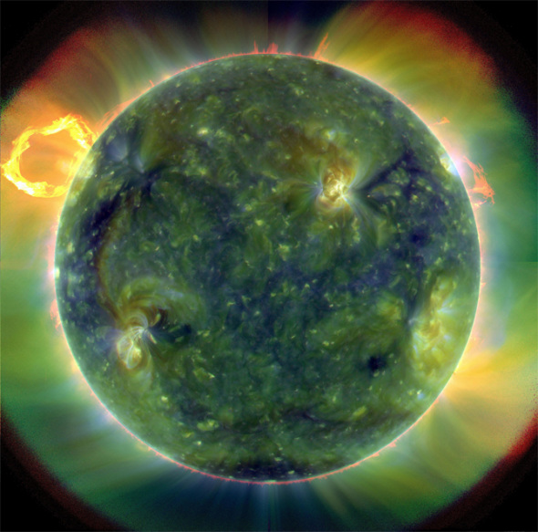  太阳动力观测卫星传回首批太阳照片