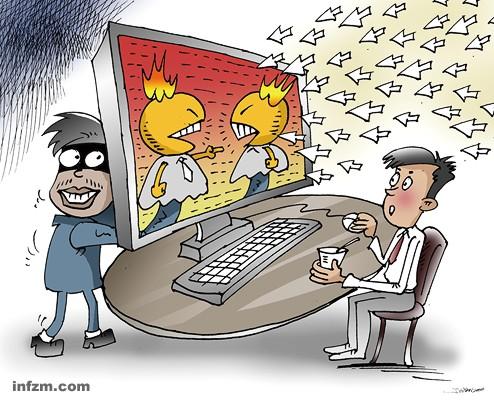 在一次次网络争斗背后，都潜伏着无数水军。 (CFP/图)