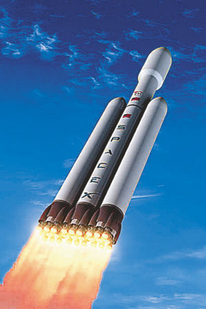 重型猎鹰火箭示意图