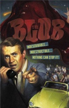 1958年恐怖科幻片《变形怪体》剧照，灵感来源于神秘的半透明胶状物