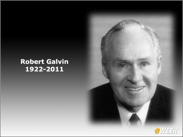 手机先驱、摩托罗拉前CEO罗伯特·高尔文(Robert Galvin)