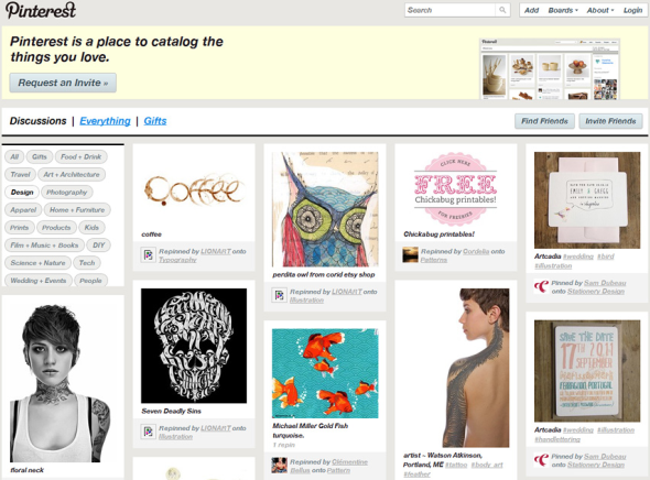 美国图片分享社交网站Pinterest