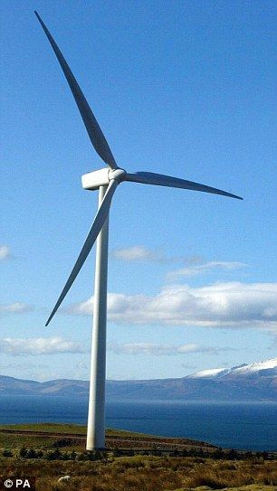 蘇格蘭北艾爾郡的典型渦輪機:風力發電機十分普遍,但把它和造水機結合在一起還是第一次。