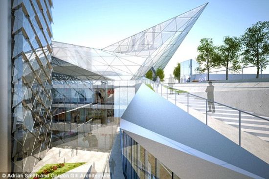 　　舞龙双子塔将有复式顶层，可照进充足的自然光。与此同时，观众能以360度视角将首尔市中心和邻近的汉江景观尽收眼底。