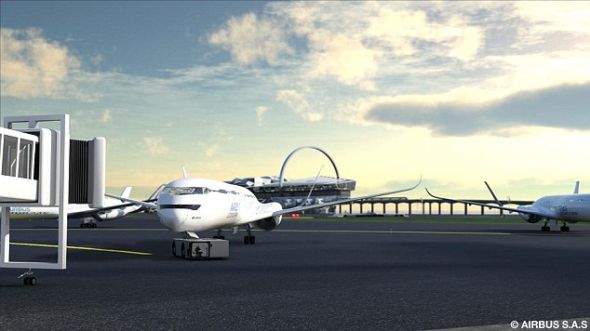 根据空客的设想，2050年的客机碳排放量将进一步减少