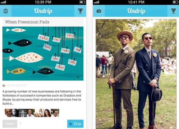 Undrip：过滤信息杂音的社交网络聚合平台