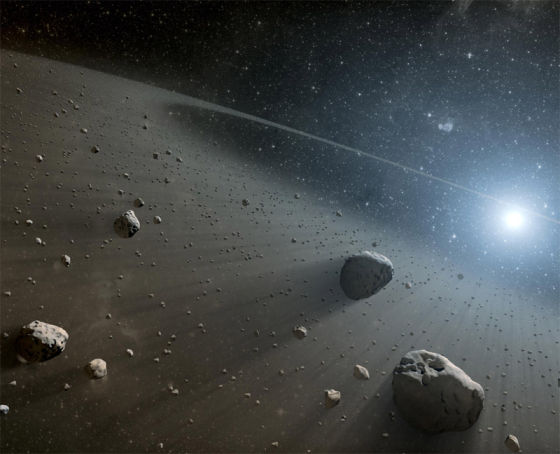 天文学家在织女星周围发现两道小行星带，其中遍布尘埃和岩石碎块