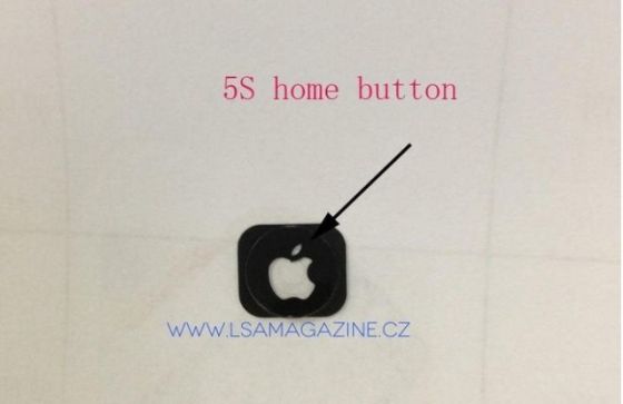 谍照显示，iPhone 5S的Home键嵌入了苹果公司Logo