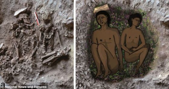 　　考古学家在1.17万到1.37万年墓穴的底部进行发掘时获得这一最新发现。这些墓穴位于一个风景优美的史前墓地。这个地方叫拉奇菲特洞穴，可俯瞰地中海海岸。纳德尔教授认为，墓穴准备工作是个有计划的复杂过程，还被赋予社会和精神含义，反映出一个复杂的前农业社会的状况。