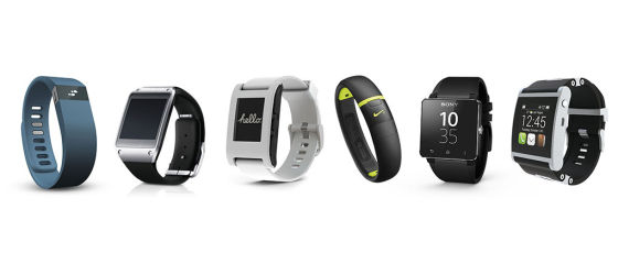 主流智能手表和腕带产品