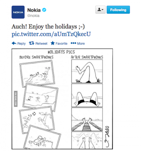 诺基亚发布恶搞漫画：扇了苹果一个“耳光”