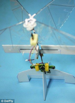 采用与鸟类似的扑翼设计，能够借助搭载的立体视觉系统、处理器和陀螺仪自行进行导航，在飞行过程中避开各种障碍 