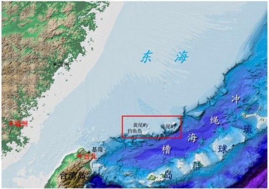 资料图：冲绳海槽位置