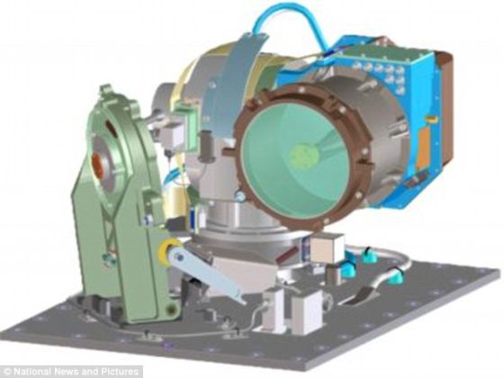 　　麻省理工学院科学家表示，他们研发出一种快速传送大量数据、使其轻松穿越辽阔太空的方法。这可能为月球上的宇航员提供一个“宽带网络”。这是卫星光学组件的一个电脑辅助设计蓝图。