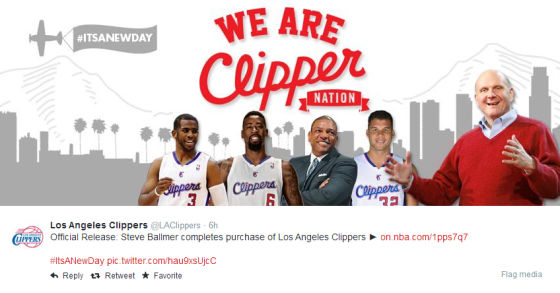 前微软CEO鲍尔默正式接手NBA快船队