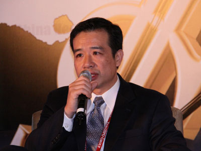 图为华登国际董事总经理李文飚发言。(来源：新浪财经 肖峰摄)