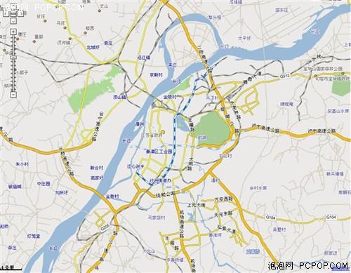 4km比例尺下的南京地图 果然是交通中心