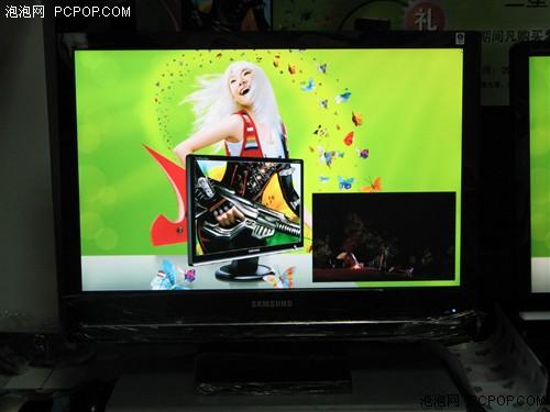 方便的画中画功能突出了丰富视频信号接口的优势三星225ms是一台彻头